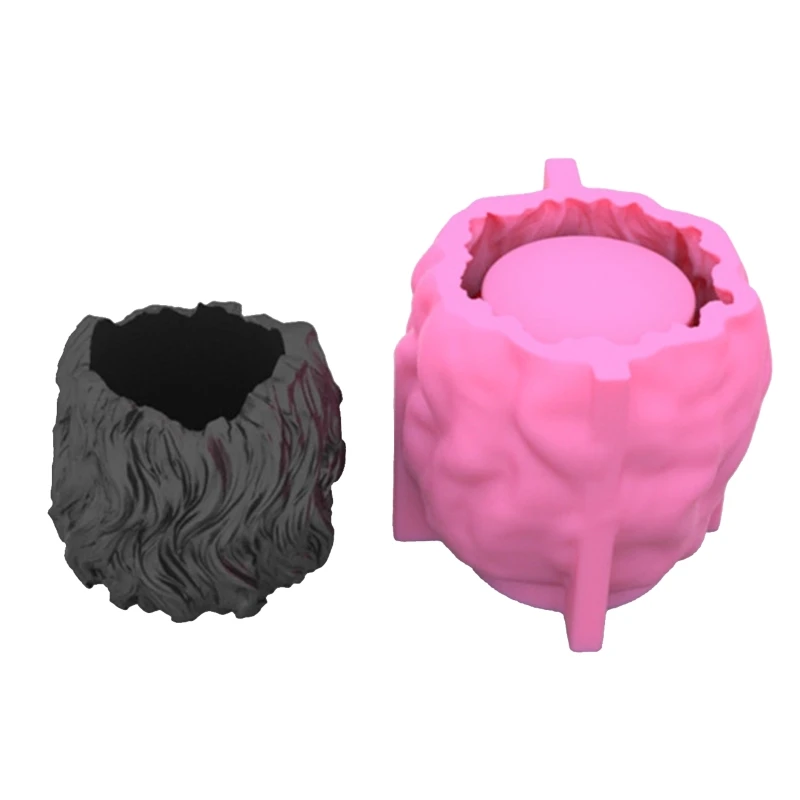 

Succulents Flower Pot Resin Silicone Mold Suitable for Diy Garden Concrete Flower Pot Candle Holder Crafts Home Decor