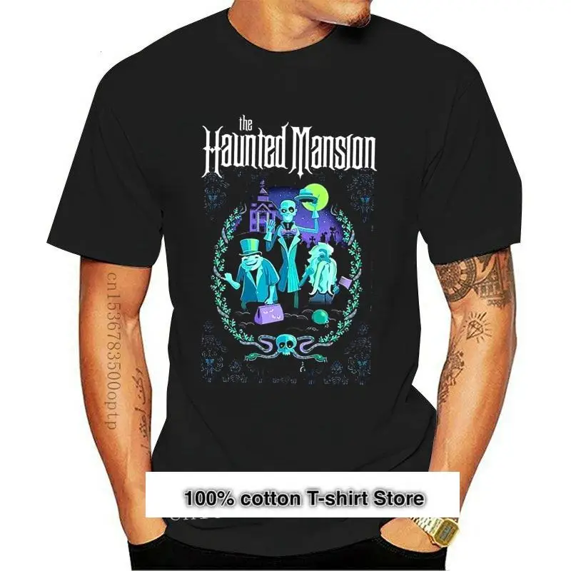 

Camiseta personalizada para hombres y S-6Xl, Camisa de algodón negra para Fans de películas de la mansión encantada