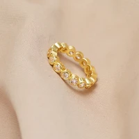 essff classic small round zircon goldsilver color punk party rings for women trend eternity couple rings for men luxury gifts