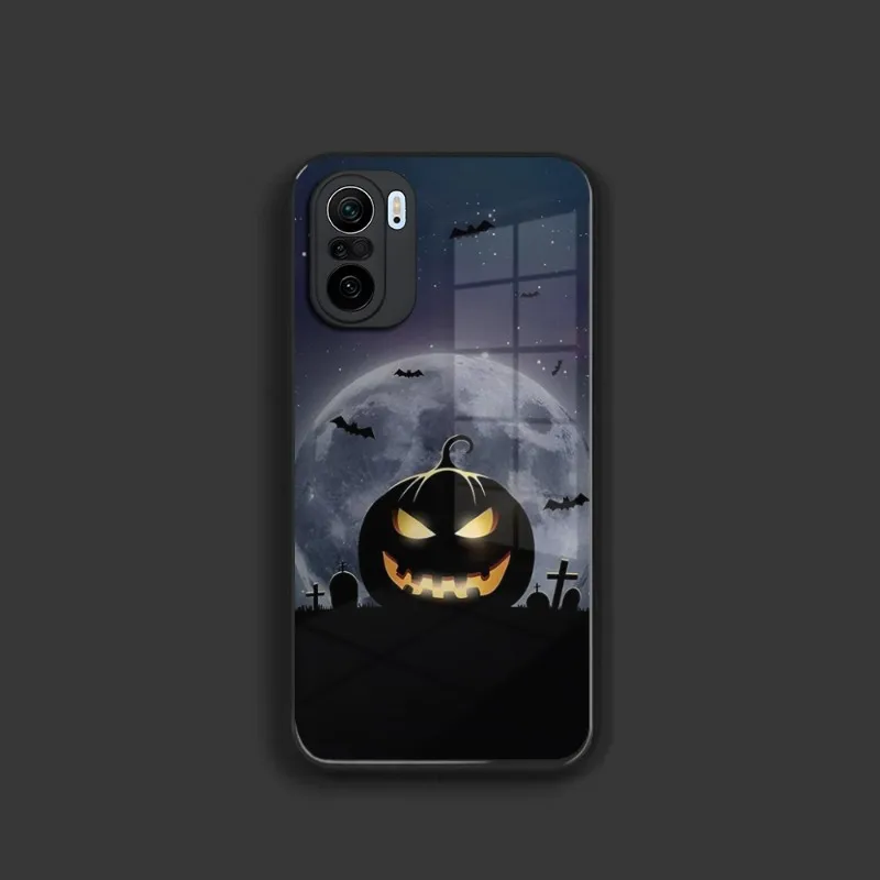 Чехол для телефона с лампой в виде тыквы на Хэллоуин Xiaomi 11X12 Ultra Redmi Note 8 9 T Se Pro 10 Poco F3