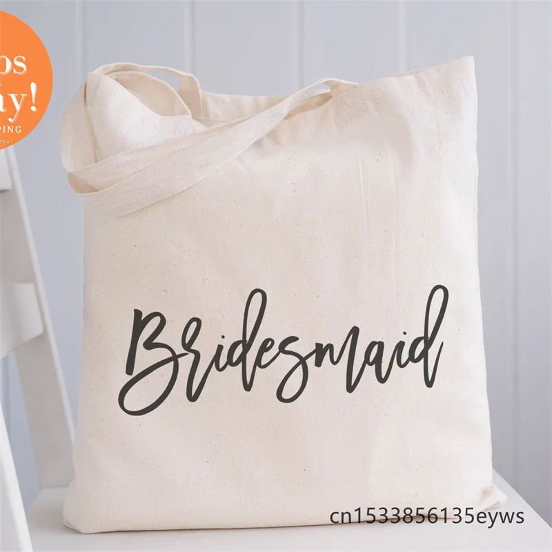 

Хипстерские сумки для покупок с мультяшным принтом для подружки невесты