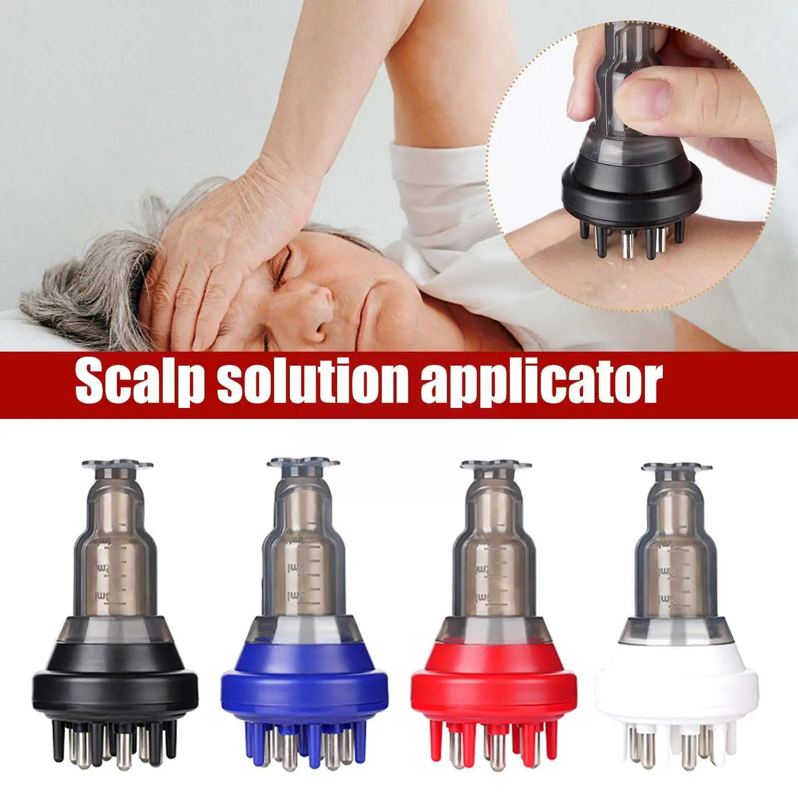 

Scalp Applicator Liquid Comb For Hair Growth Serum Oil Nourish Mini Portable Hair Roots Massage Medicine Comb Hair V0p3