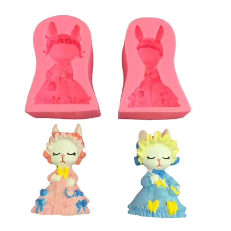 

3D Sophie Rabbit Shape Silicone Mold for DIY Hand-made Ornaments Mould Handicrafts Making Tool Baking Mold