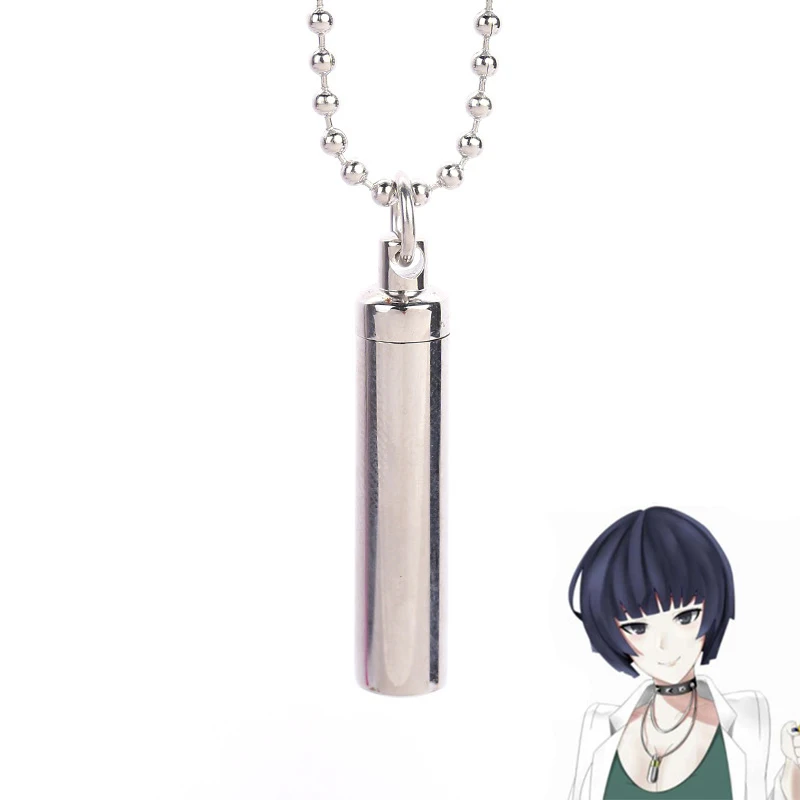 

Anime Persona Tae Takemi Cosplay Necklace Stainless Steel Creative Perfume Bottle Necklace