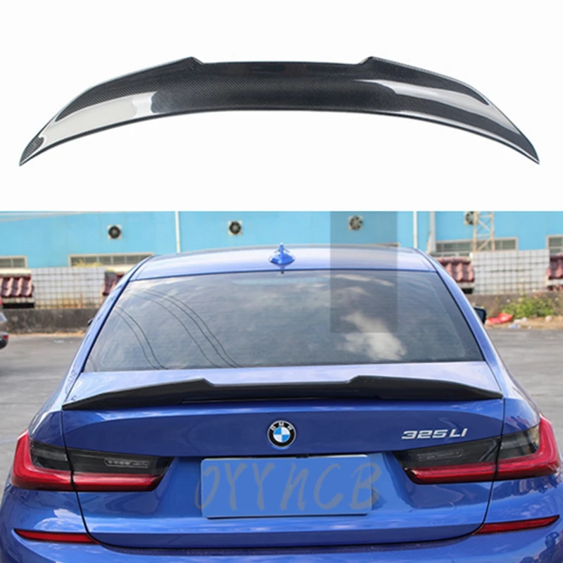 

FOR BMW 3 Series G20 G28&M3 G80 PSM Style Carbon Fiber Rear Spoiler Trunk Wing 2018-2023 FRP Glossy Black Forged Carbon