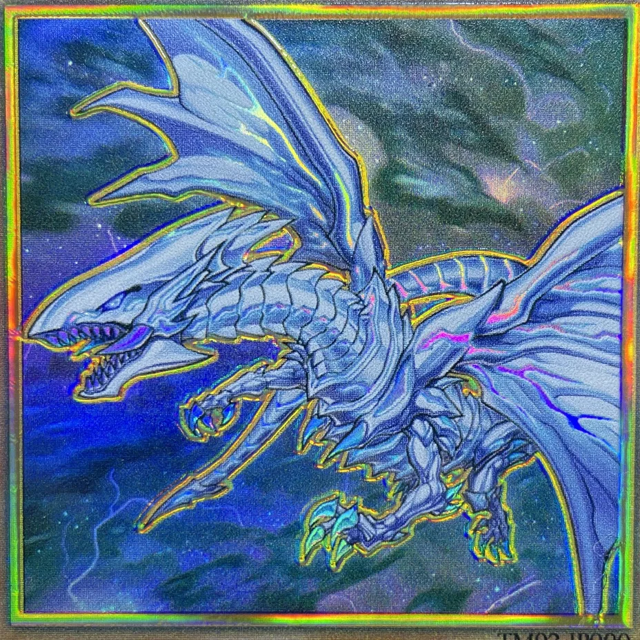 

Yu Gi Oh Premium Gold Flash Blue-Eyes Alternative White Dragon Hobby Collection Card (Not original)