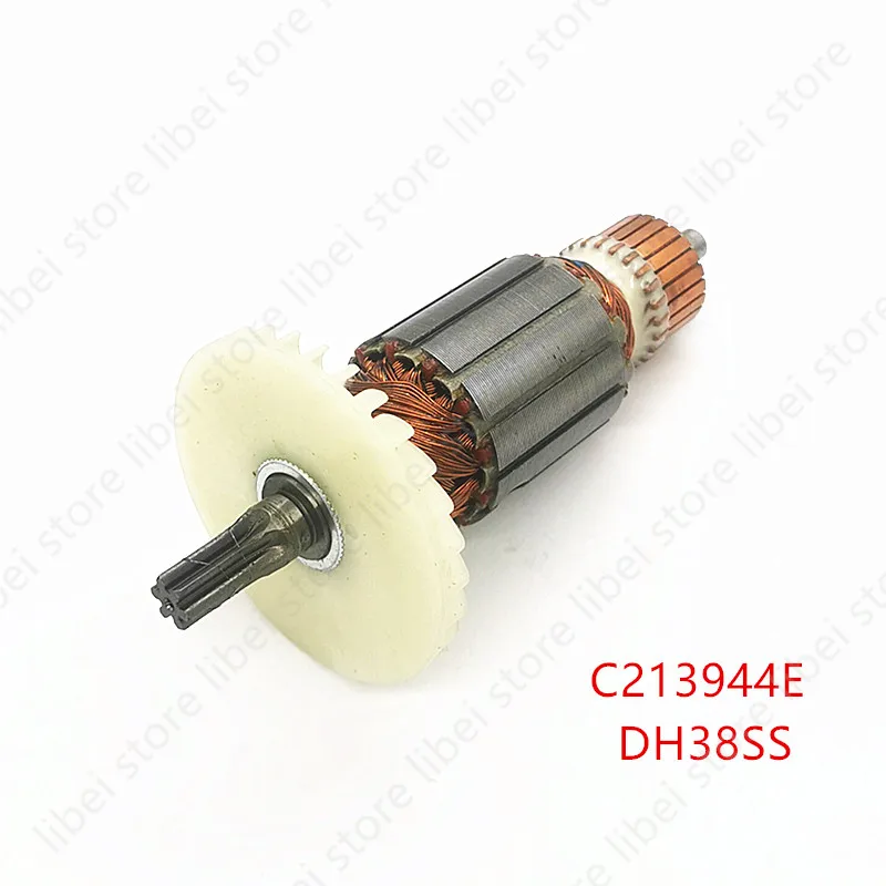 Фото Якорь C213944E 360875E для HITACHI DH38MS DH38SS DH38YE2, 6 зубьев, AC220-240V, ротор для перфоратора, аксессуар для электроинструмента №4