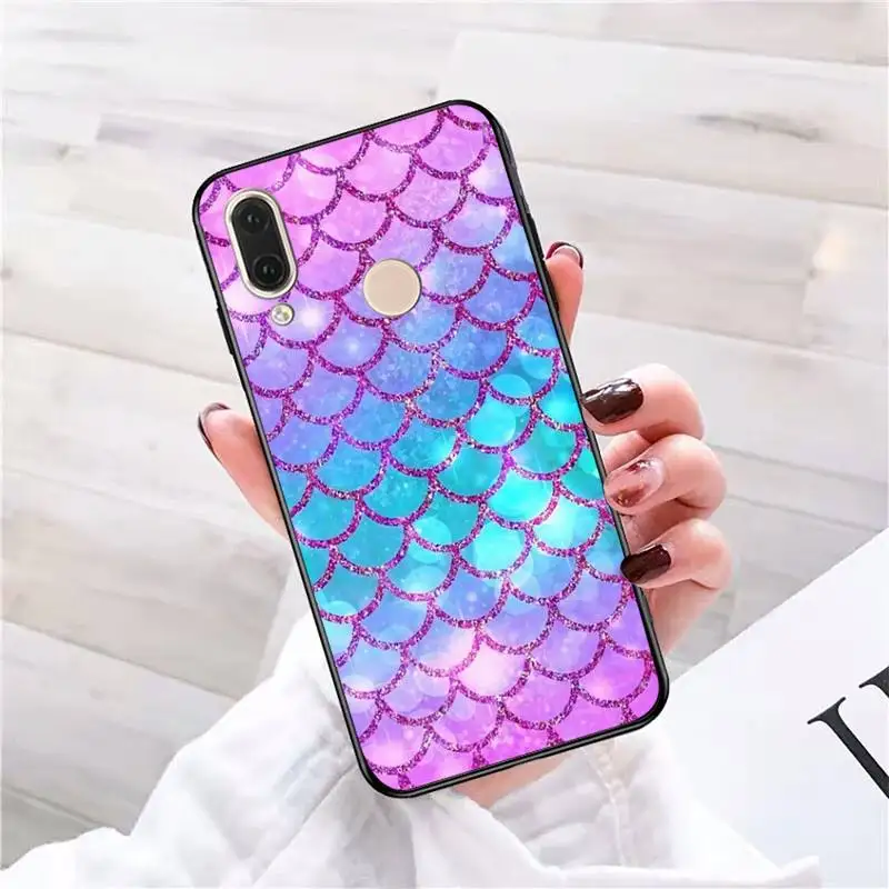 MaiYaCa Mermaid Scale Phone Case for Samsung S20 lite S21 S10 S9 plus for Redmi Note8 9pro for Huawei Y6 cover images - 6