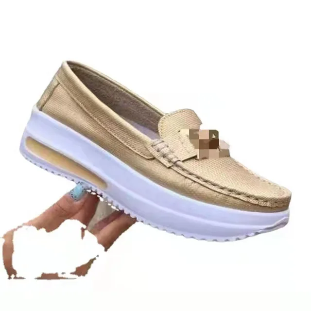 2022 Spring New Thick-soled Comfortable Women's Sneakers Luxury Loafers Designer Women's Shoes Fashion Lace-up White Shoes Women 6