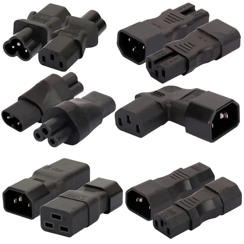 

Universal IEC320 C13 C14 to C5 C6 C7 C8 C19 C20 C21 Convert Connector UPS PDU Male to Female EU US power plug adapter Socket