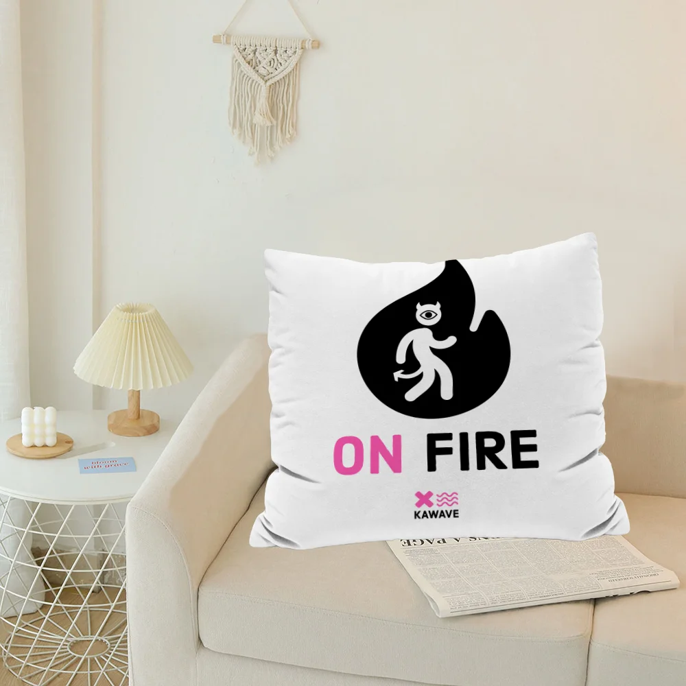 Женская Квадратная Наволочка 45x45 См Лозунги С Принтом Декоративная Из Полиэстера