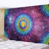 mandala pattern wall tapestry wisdom tree mandala flower witchcraft psychedelic fabric bedroom living room home decoration