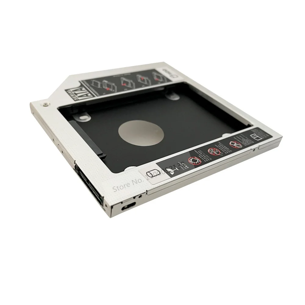 Алюминиевый 2-й жесткий диск HDD SSD корпус оптический Корпус кронштейн SATA для Toshiba