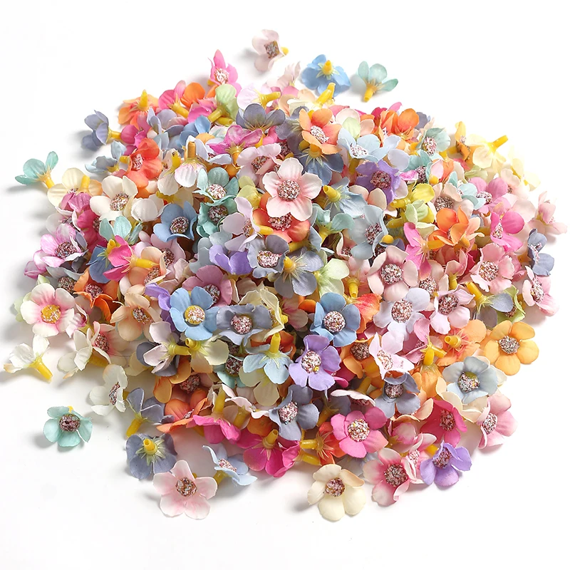 Искусственные цветы маргаритки MENGHAO, 2,5 см, 50/100 шт