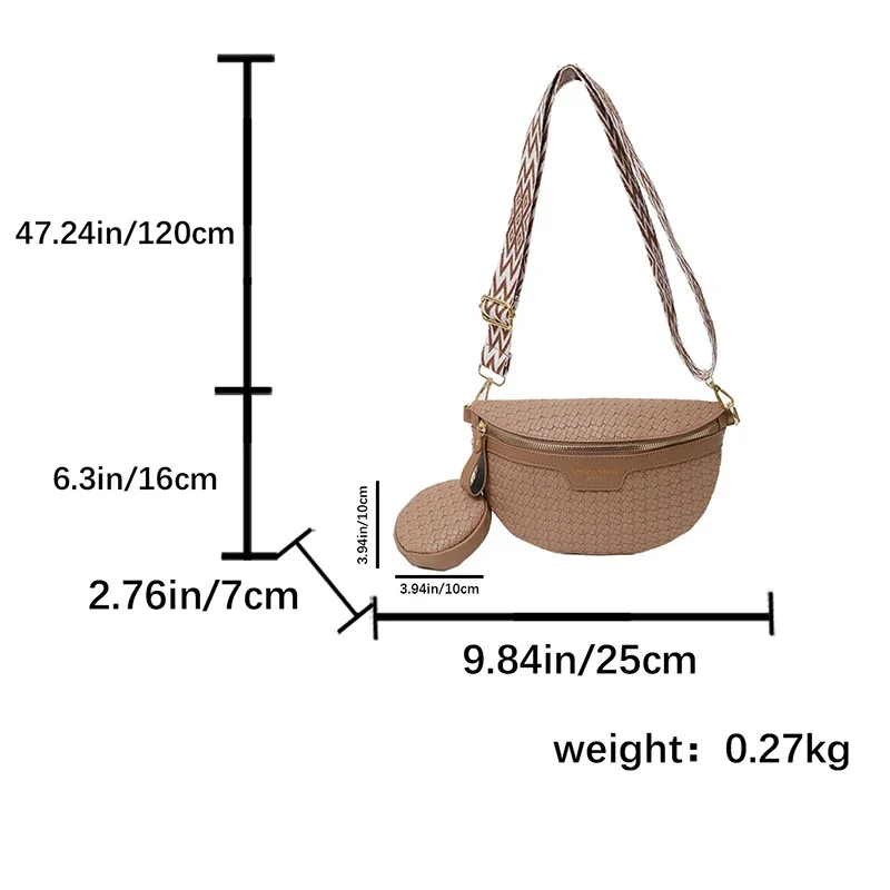 Нагрудные сумки-слинги с широким ремешком Сумки из искусственной кожи седлом на