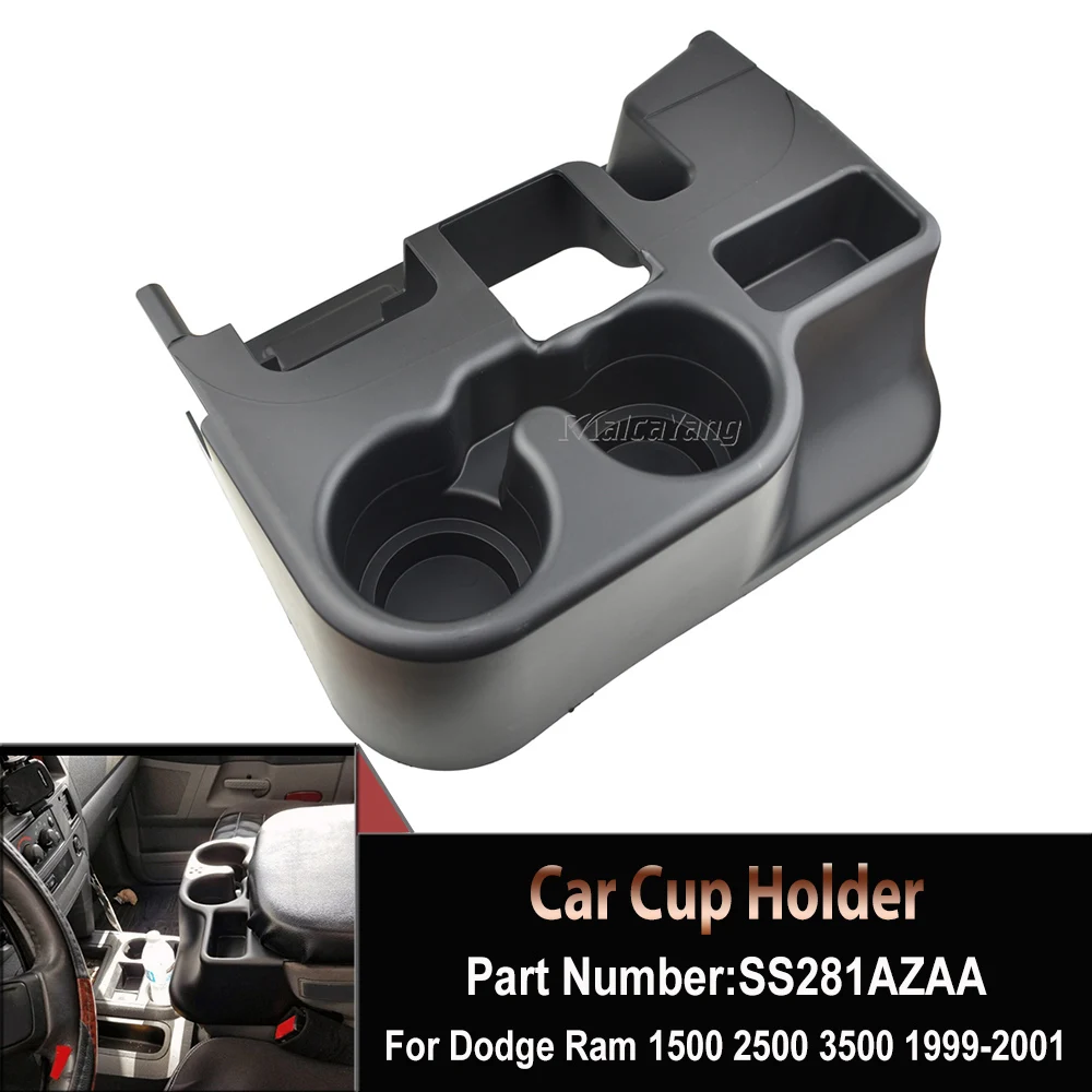 

SS281AZAA,41019 Car Center Console Water Cup Beverage Bottle Holder Coin Tray For Dodge Ram 1500 2500 3500 2003-2012 Auto Parts