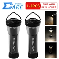 1 2pc led flashlight camping light usb rechargeable 2600mah outdoor portable tent hanging lights 3gear waterproof emergency lamp