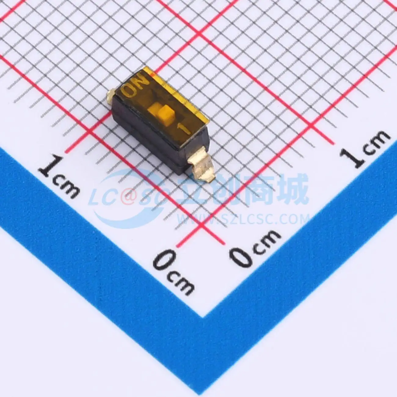 Фото 19 шт. DSIC-01-TS-GER SMD P 2,54 мм SPST 1 2,54 мм DIP-переключатель №1