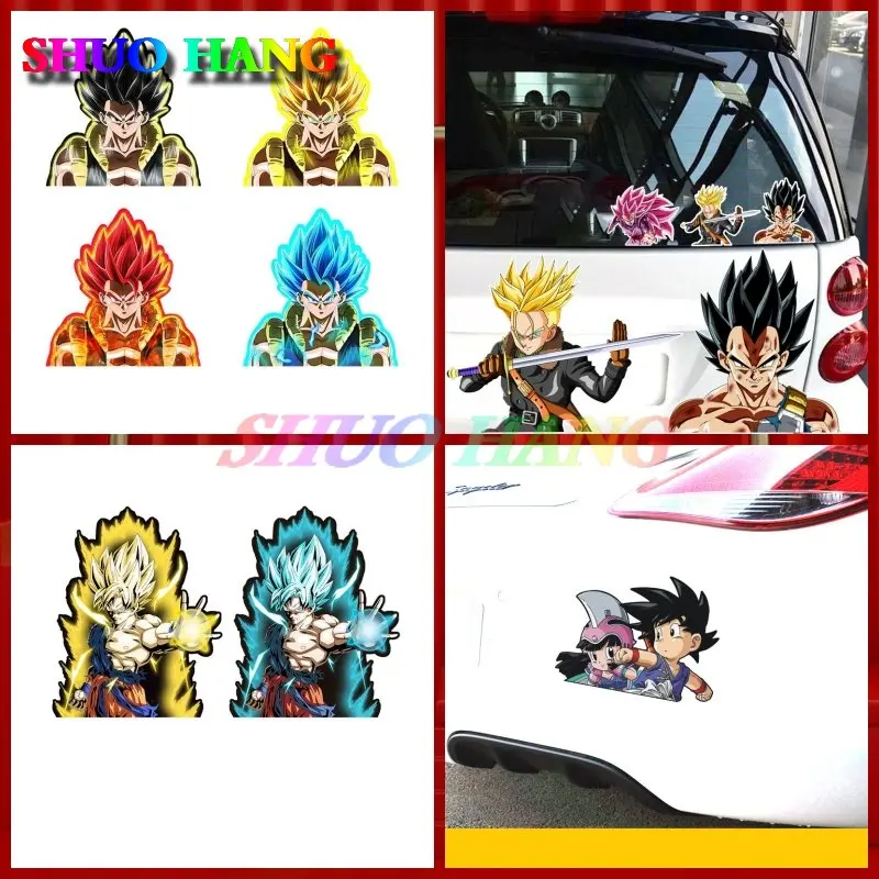 

Explosive Trend Wukong Car Stickers Vegeta Saiyan Anime Car Body Decoration Scratches Waterproof Stickers Vinyl
