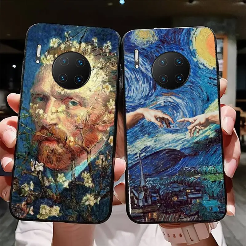 

van gogh art Phone Case For Redmi 8 9 10 pocoX3 pro for Samsung Note 10 20 for Huawei Mate 20 30 40 50 lite