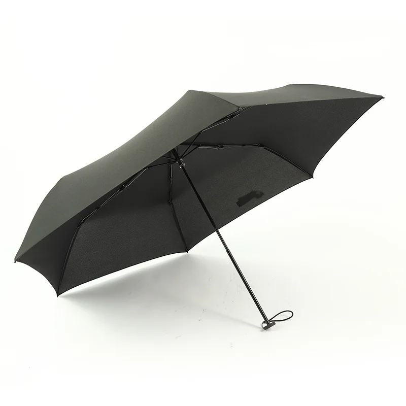 Mini Ultralight Umbrella for Women Girl Carbon Fiber Trifold Portable Pencil Sunny and Rainy Umbrella Paraguas Mujer Sombrillas images - 6