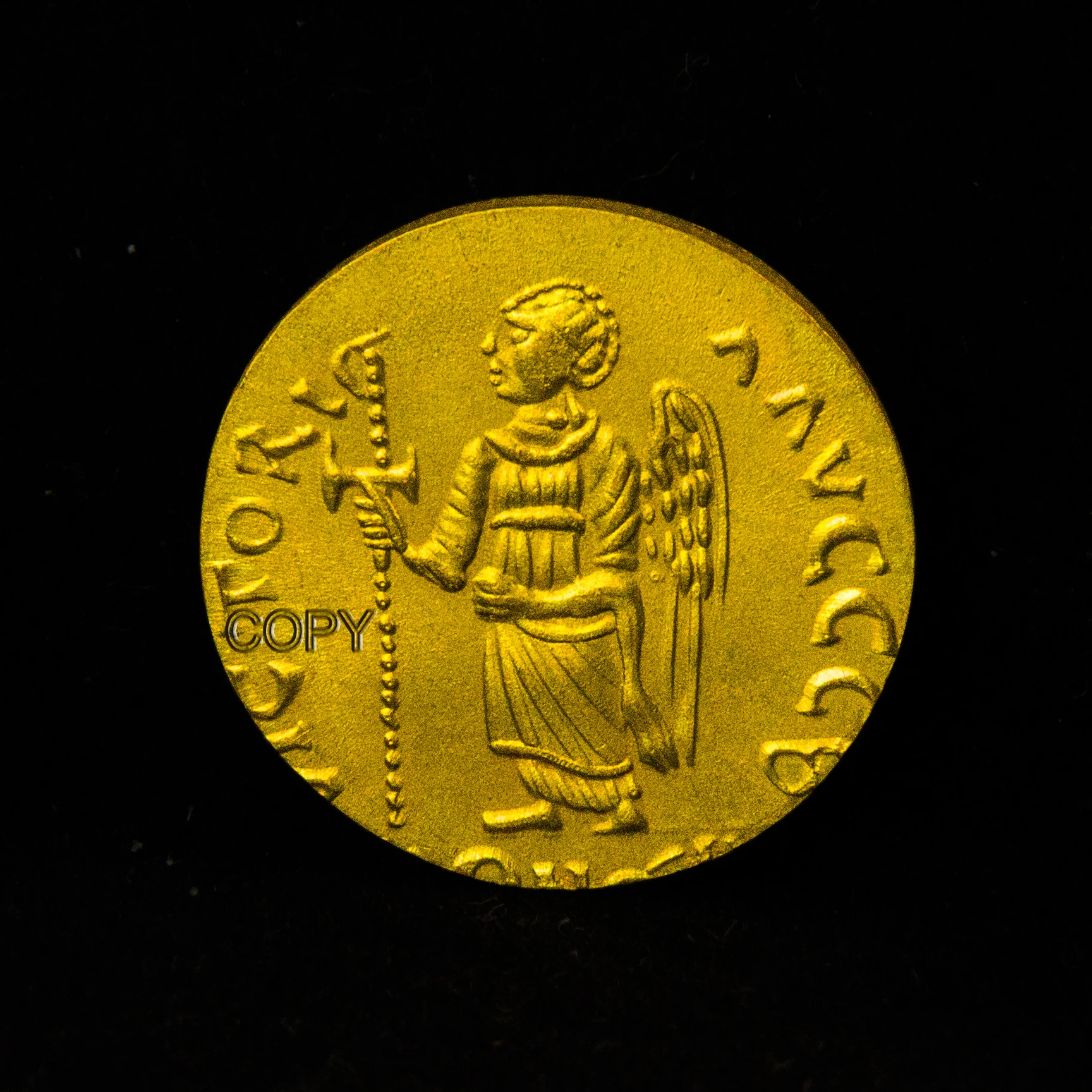 Копия золотой монеты анастасиус I бюст императора греческая мифология Jibaro Banshee