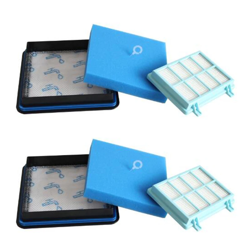 

Pack of 2 Filter Set for Philips PowerPro Compact FC9331 FC9332 FC8010 Vacuum Cleaners
