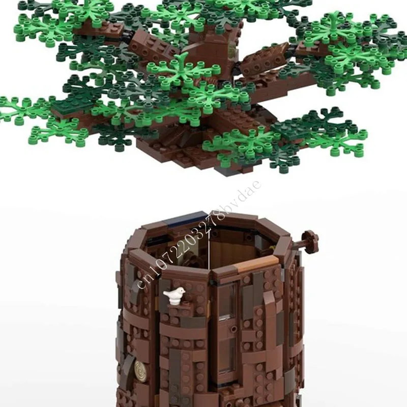 1515 шт. жизнь в baobab MOC креативная модель с видом на улицу строительные блоки