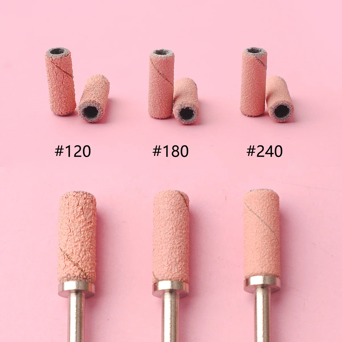 Набор аксессуаров для сверл ногтей Asentale с 100 шт. шлифовальными лентами и 1