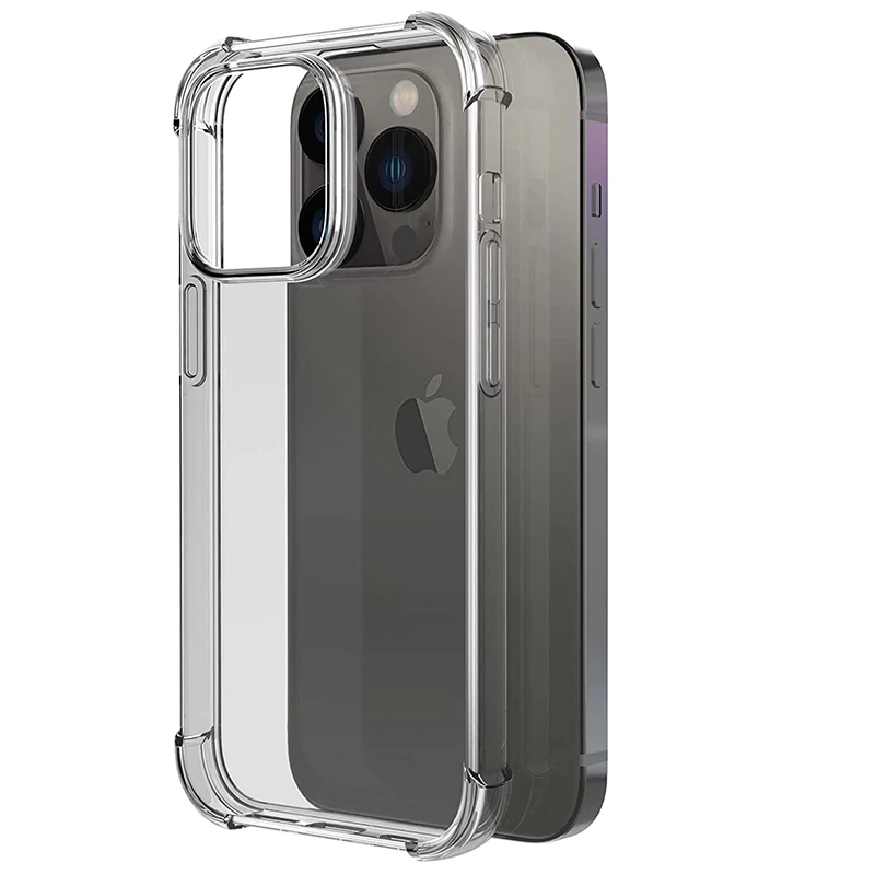 

Shockproof Silicone Soft Case For Apple iPhone 14 13 12 11 Pro Max Clear Ultra Thin Case For iPhone 14 Plus 13 12 Mini SE 2022 2