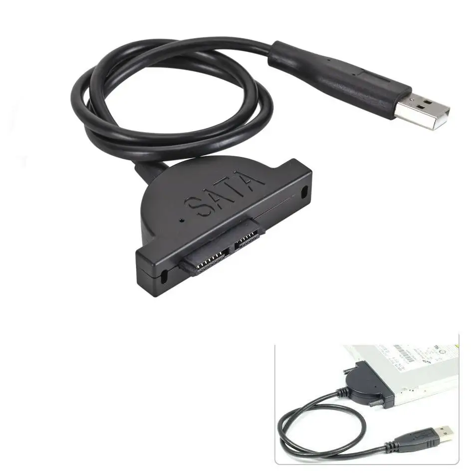 

Sata To Usb Adapter Converter Cable 13p For Laptop Odd Cd Dvd Optical Drive Electronic Accessories