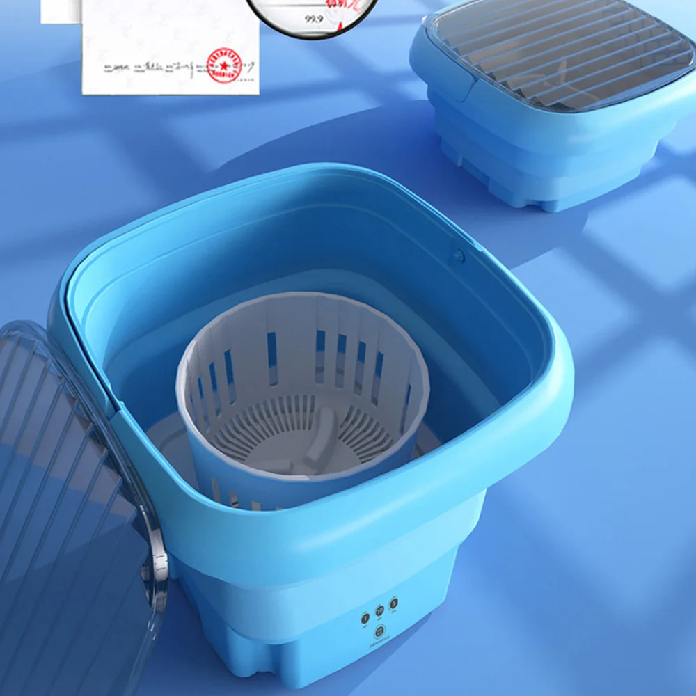 Портативное ведро для стирки одежды складная переносная стиральная машина сушки