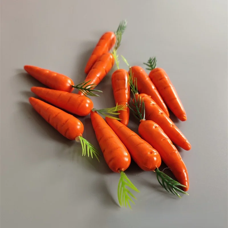 

20pcs Easter Simulation Carrot Easter Decorations for Home Artificial Carrot Craft Kids Gift Favor Easter Bunny Party Decor Prop