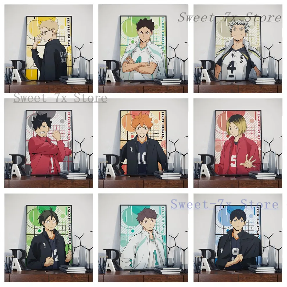 

Japan Anime Haikyuu Volleyball Boy Canvas Painting Art Nordic Posters and Prints Wall Pictures for Living Room Decor Frameless