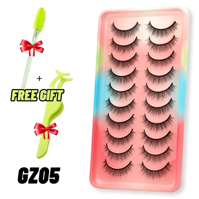 

Eyelashes 3D Mink Lashes Fluffy Soft Wispy Natural Cross Eyelash Extension Reusable Lashes Mink False makeup