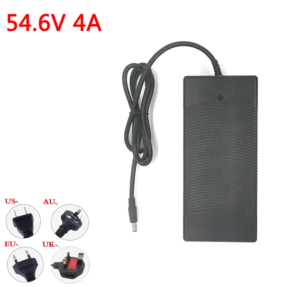 54.6V 4A Li-ion Battery Charger For 48V 13S Jiujiu G1 Electric Scooter Wheelchair Li-ion Battery E-bike Charger