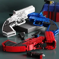 257pcs pistol weapon building blocks gun model small particle kids educational shoot technical gun bricks for boys toys gifts