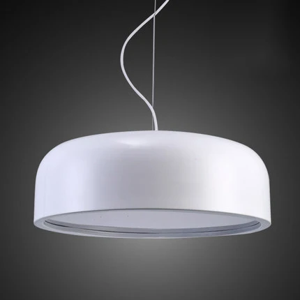 Черный/белый круглый потолочный светильник в скандинавском стиле Железный