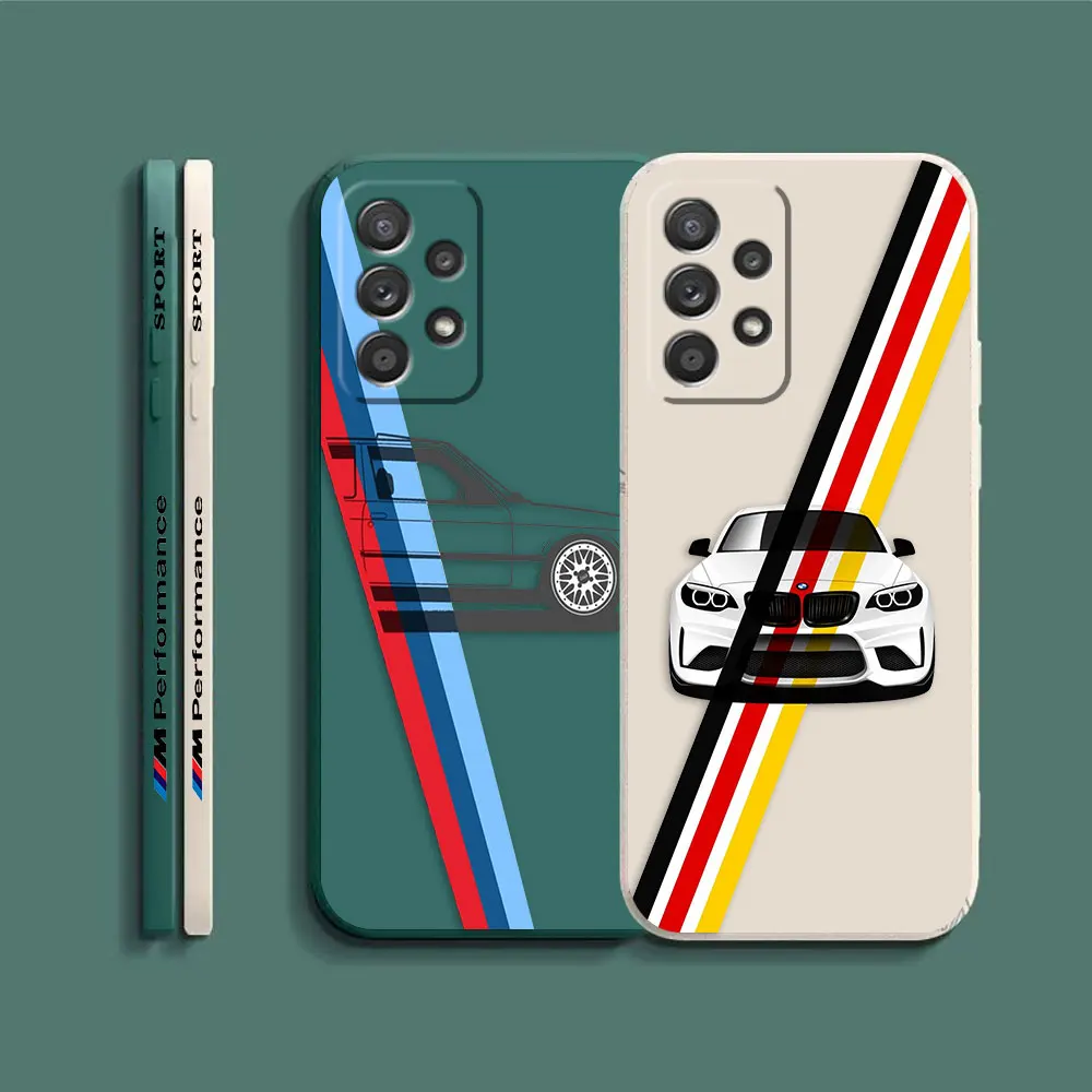 Case For Samsung Galaxy A91 A14 A73 A72 A71 A53 A52 A51 A42 A33 A32 A22 A52S A22S 4G 5G Case The Blue Sky And White Clouds B-BMW