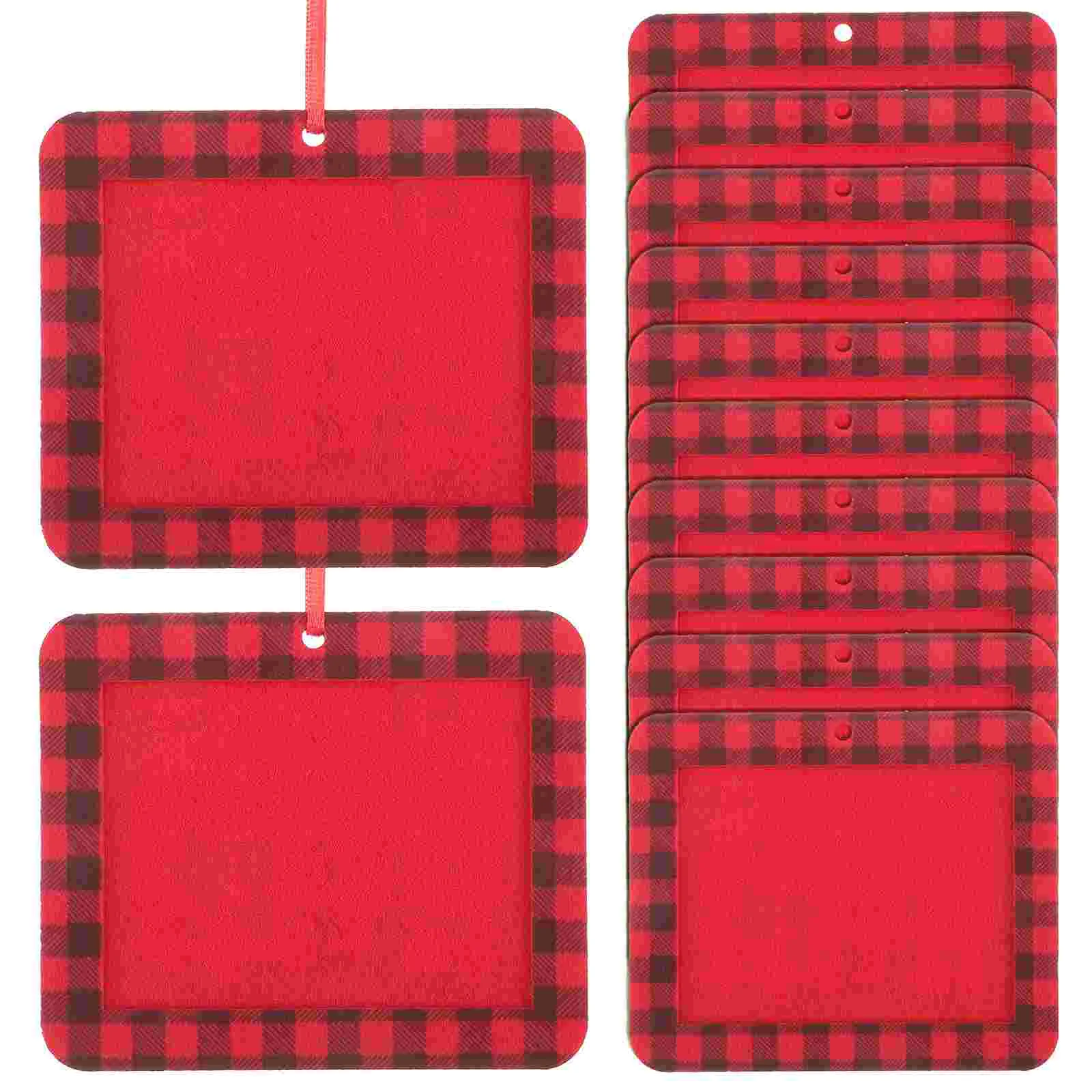 

Frame Photo Picture Ornament Christmas Pendant Treehanging Ornaments Diy Felt Plaid Decor Retro Keepsake Vintage Holder Display