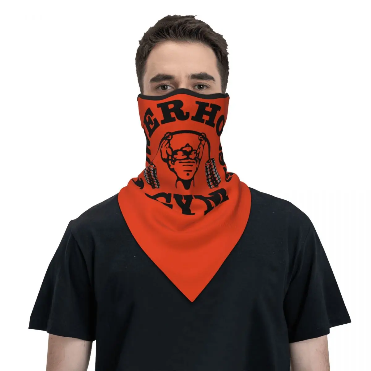 

Powerhouse Gym Neck Gaiter Women Men Windproof Winter Fitness Building Muscle Bandana Scarf for Ski