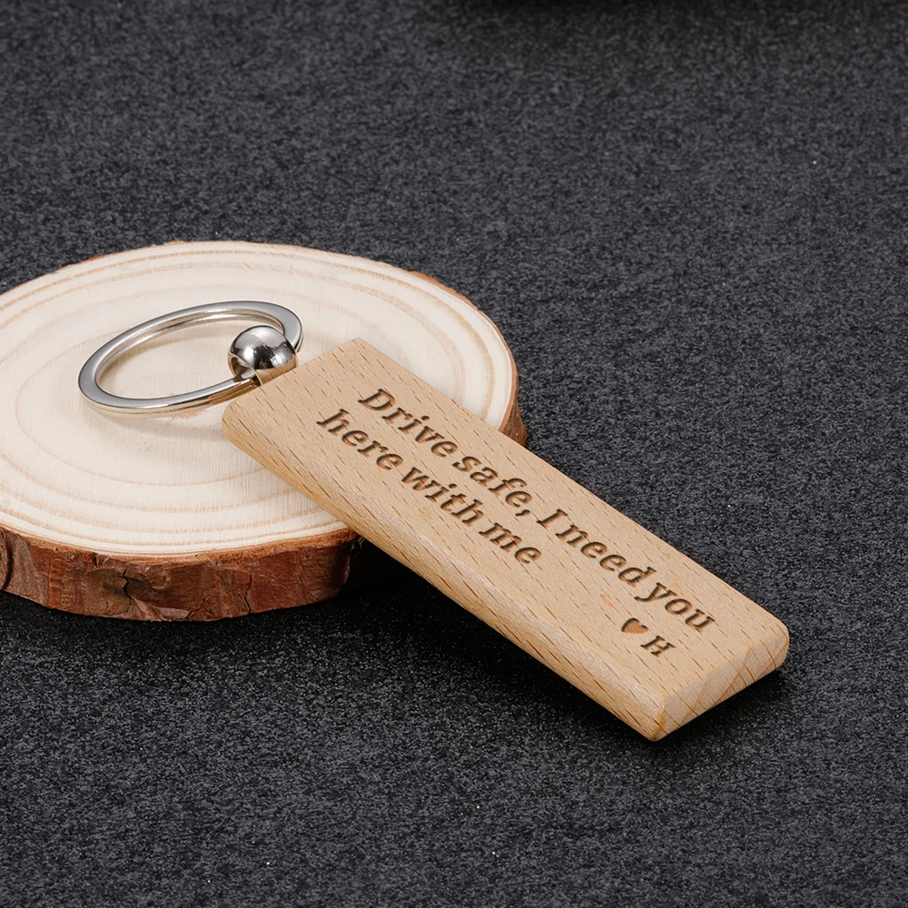 Держись безопасно Ключница Письменная Люблю Тебя Мужчина Женщина Парень Муж Деревянный Ключевой Крючок Подарок на День Рождения Отец Дня Подарок Брелок Аксессуары.