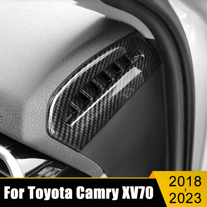 

For Toyota Camry 70 XV70 2018-2020 2021 2022 2023 Car Center Console Dashboard Air Conditioning Vent Outlet Trim Cover Stickers
