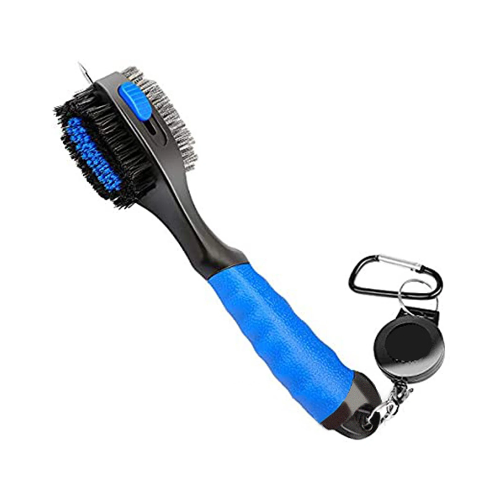 

Dual Sided Sports Oversized Head Retractable Golf Club Brush Tool Groove Cleaner Cleaning Ergonomic Handle Portable Accessories