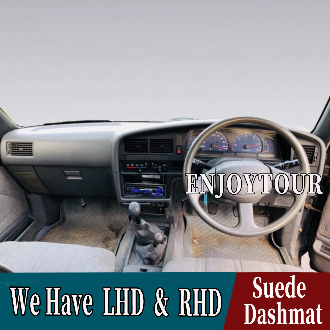 

Car-styling Suede Leather Dashmat Dashboard Cover Dash Mat Accessories for Volkswagen Vw Taro 1988 1997 1989 1999 2001 2003