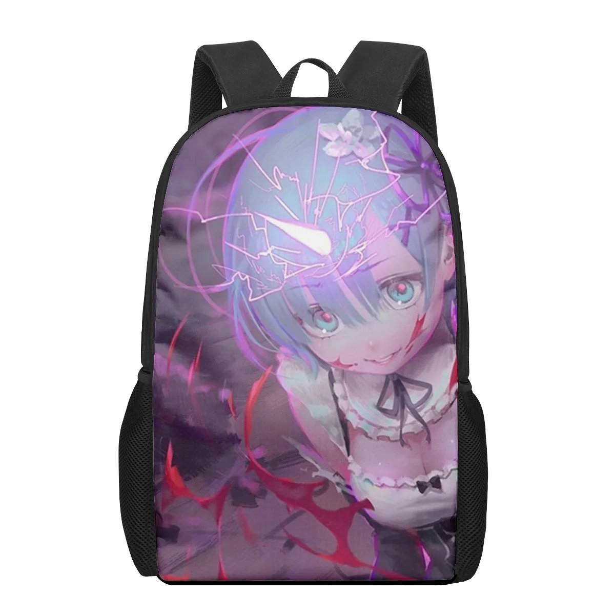 Рюкзак для девочек с 3D рисунком Re zero Rem Emilia ранцы учеников начальной школы Детская