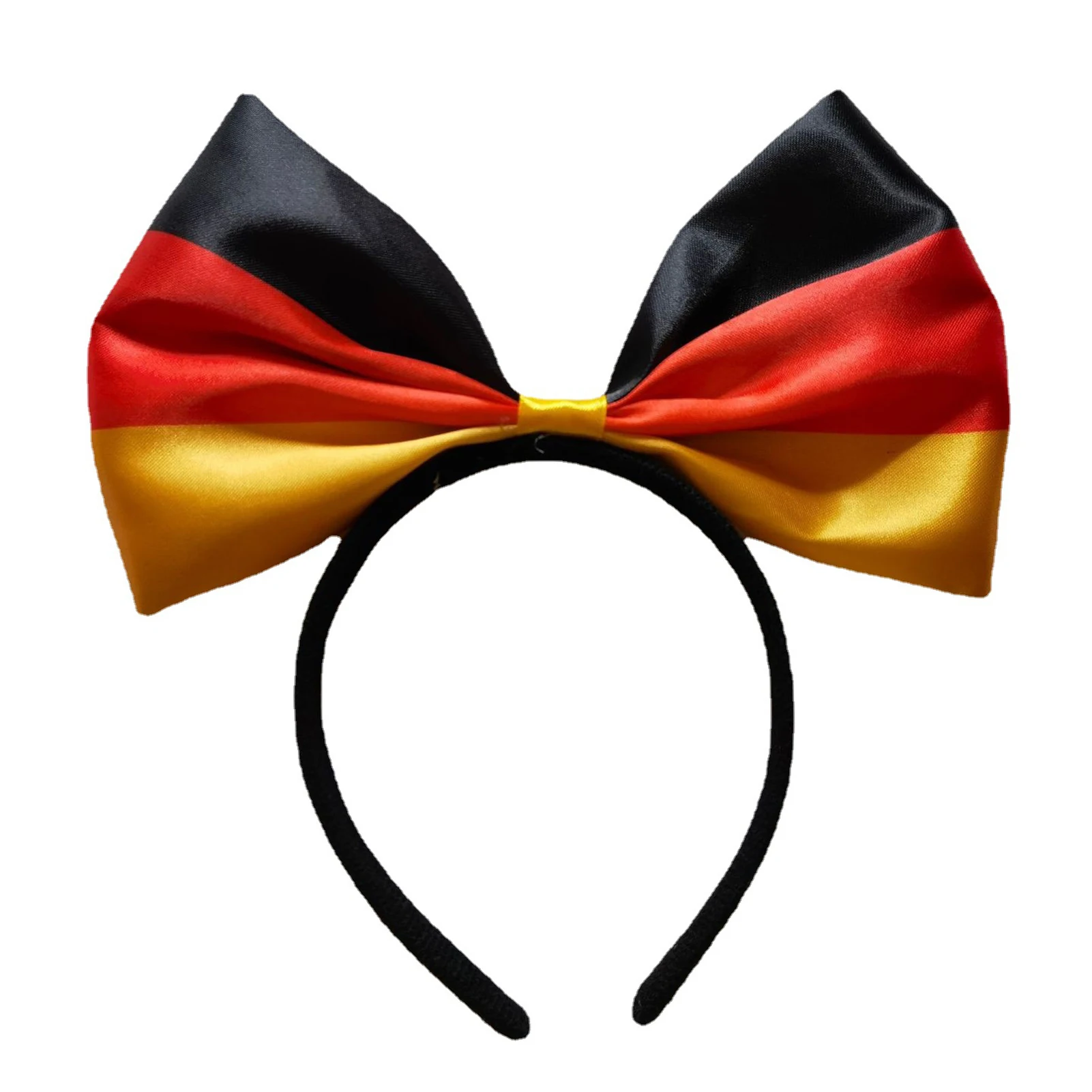 

Patriotic Headband Women German Flag Bow Headbands Women Patriotic Hair Accessories Classic Black Red And Yellow Color Matching