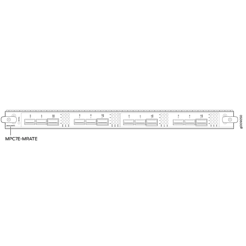 Фото MPC7E-MRATE 12x QSFP+/QSFP28 Multirate Port Line Card Juniper Interface Module №1
