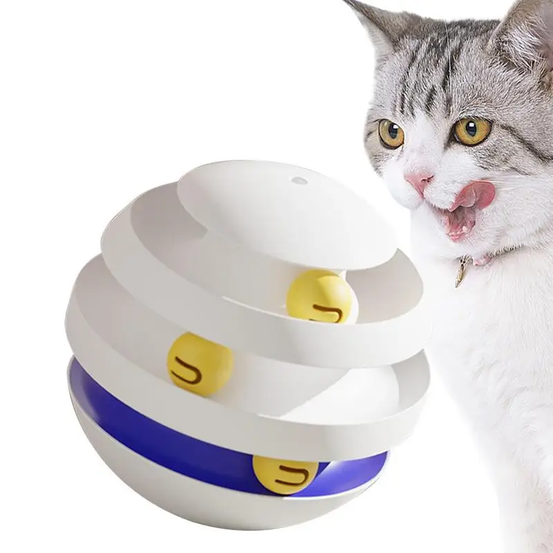 

3 Levels Cat Toy Tower Tracks Interactive Pet Toy Training Amusement Toys For Cats Kitten Cat Accessories Pet Items