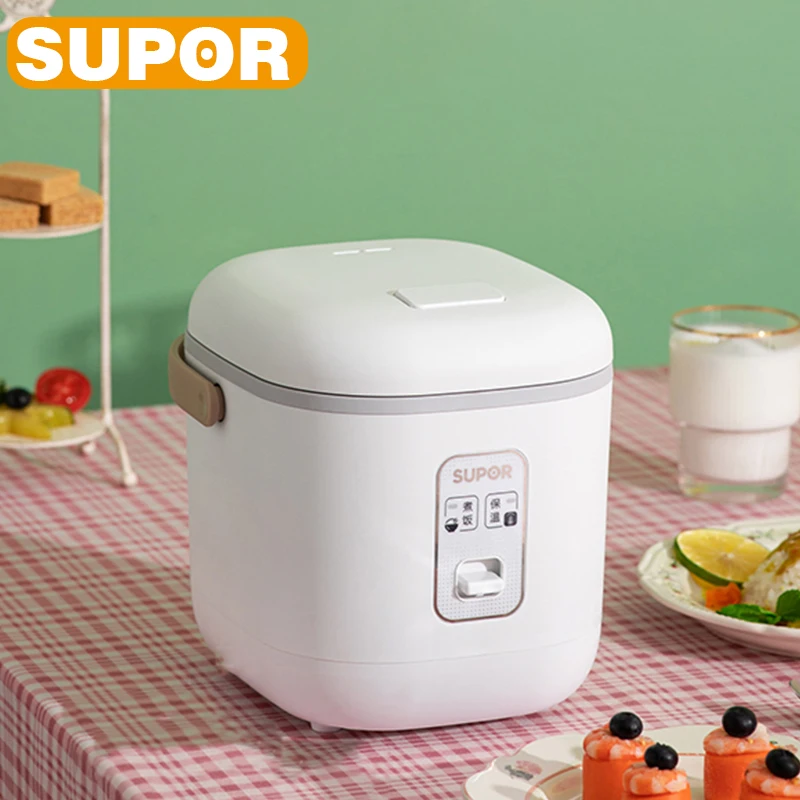 

SUPOR-Mini olla arrocera portátil multifuncional, olla caliente eléctrica pequeña para el hogar, con operación Simple, 1.2L